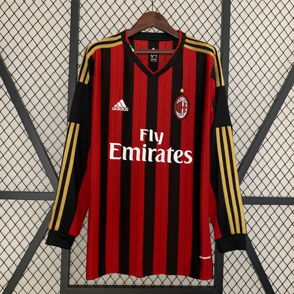 Tailandia Camiseta AC Milan Replica Primera Ropa ML Retro 2013 2014